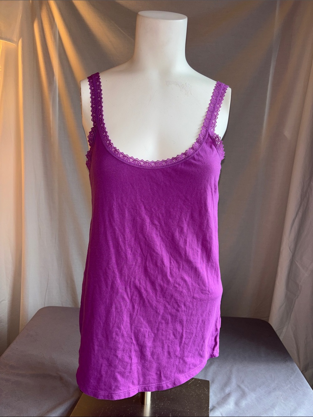 Victoria's Secret Purple Lace-Edge Camisole